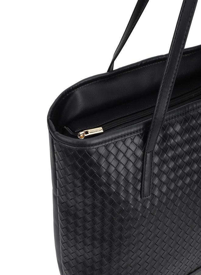 Fastrack faux Leather Tote for Womens, Ladies and Girls | Luxurious Pebbled Finish | Trendy and Stylish Tote Bag - Image 4